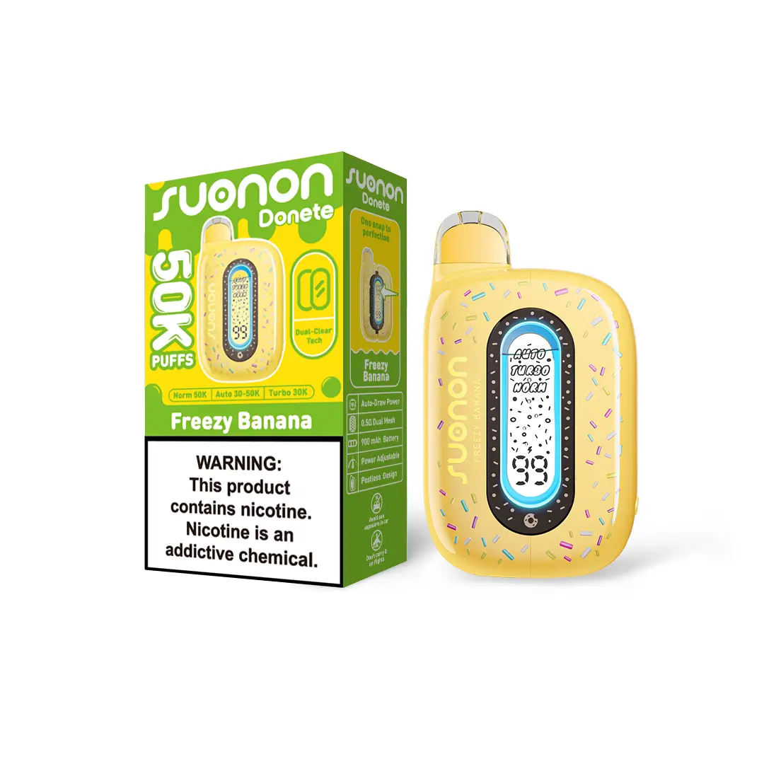 25-Pack $119.99 | SUONON DONETE 50K · Pick 5 Flavors