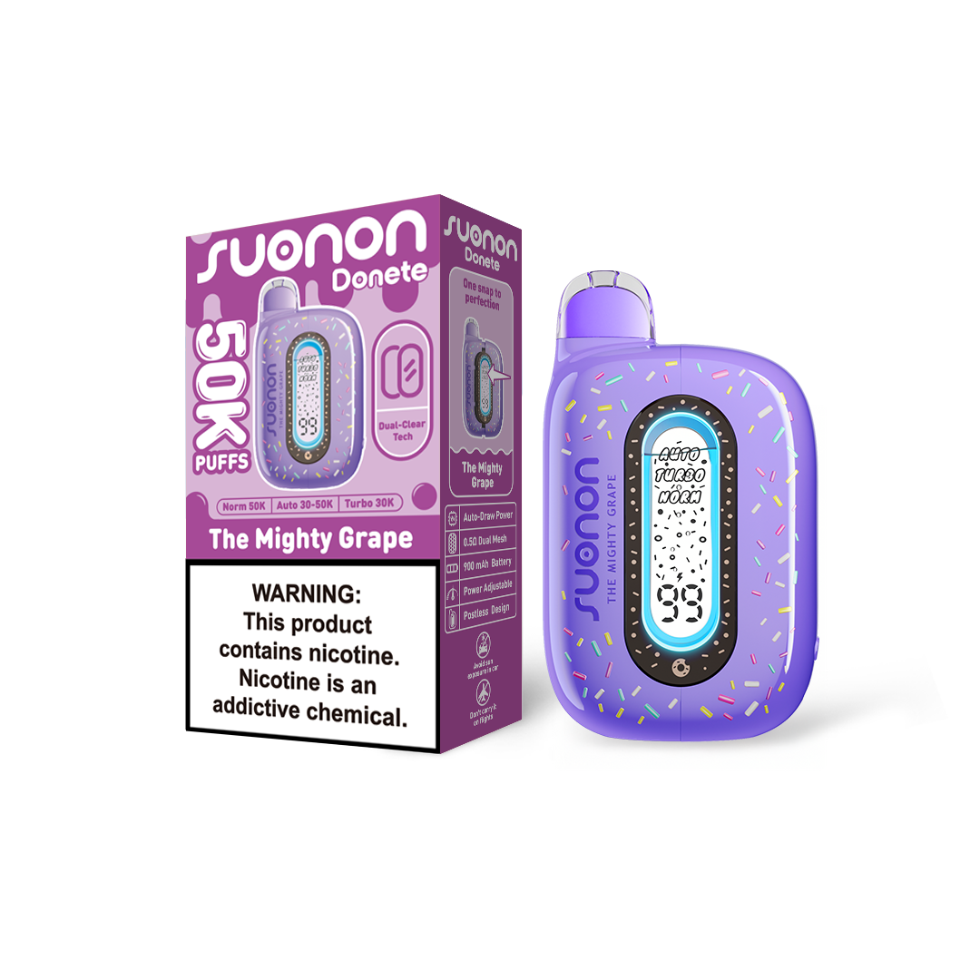 25-Pack $119.99 | SUONON DONETE 50K · Pick 5 Flavors