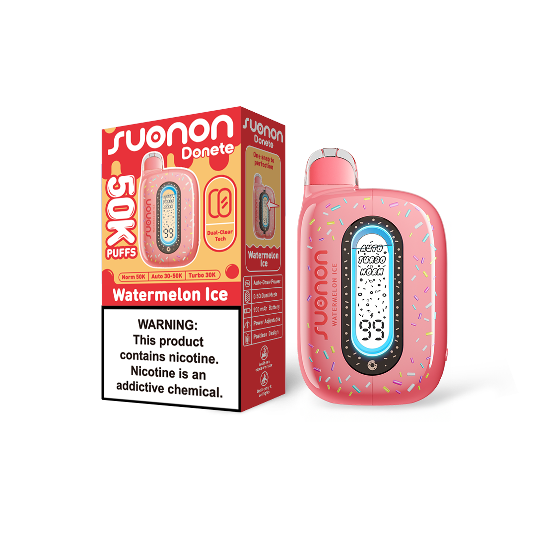 25-Pack $119.99 | SUONON DONETE 50K · Pick 5 Flavors
