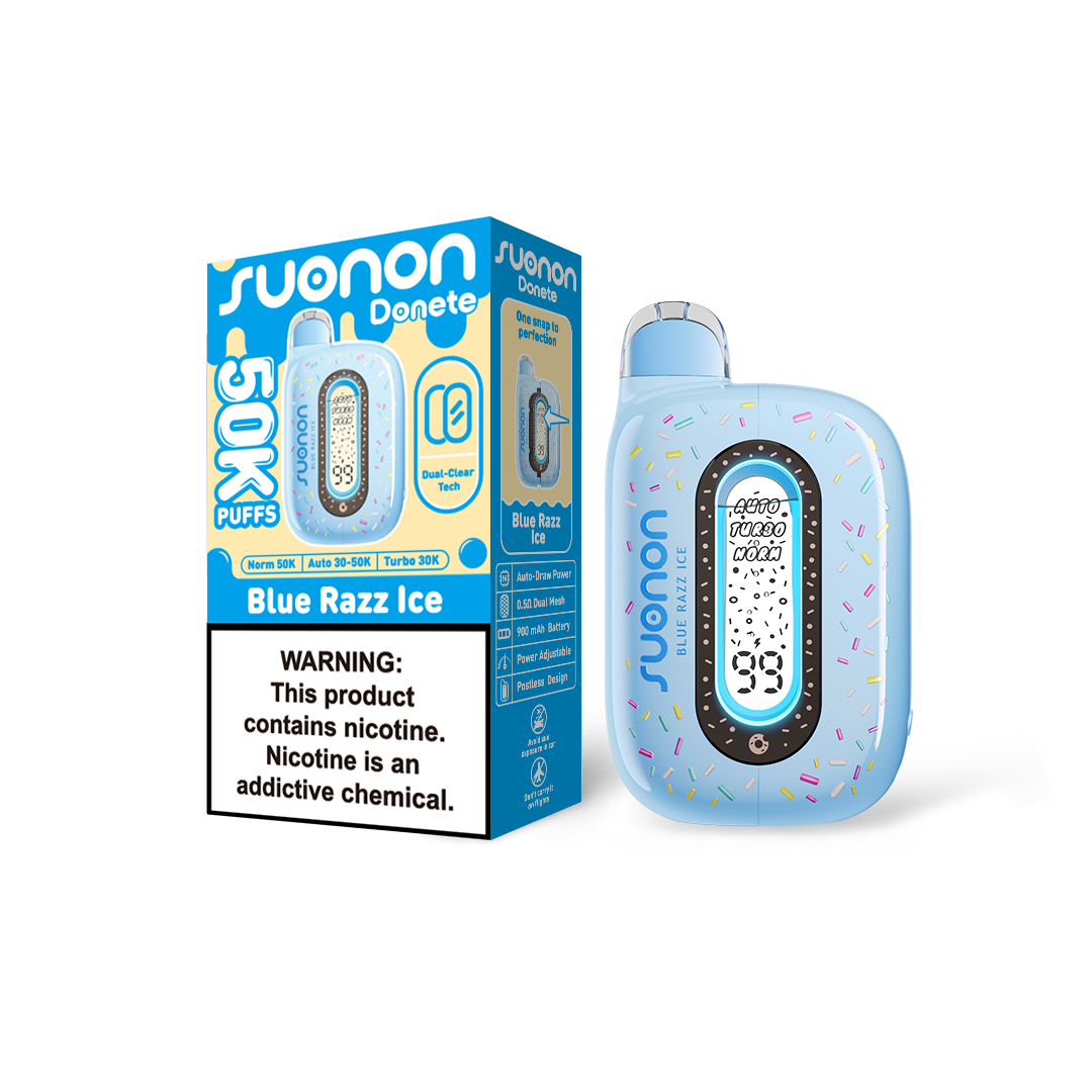25-Pack $119.99 | SUONON DONETE 50K · Pick 5 Flavors